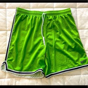 Nike lime green women’s mesh shorts